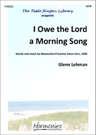 I Owe the Lord a Morning Song SATB choral sheet music cover Thumbnail